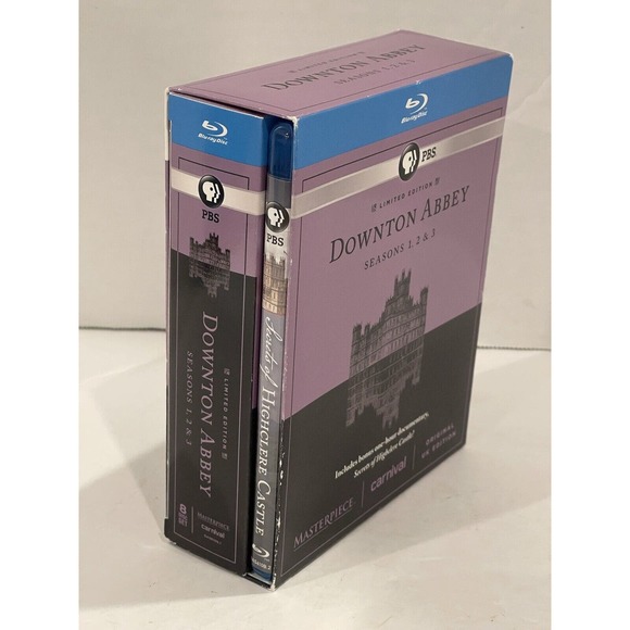 Downton Abbey Seasons 1-3 Blu-Ray Plus Bonus Disc 9 PBS English Series - Picture 2 of 4